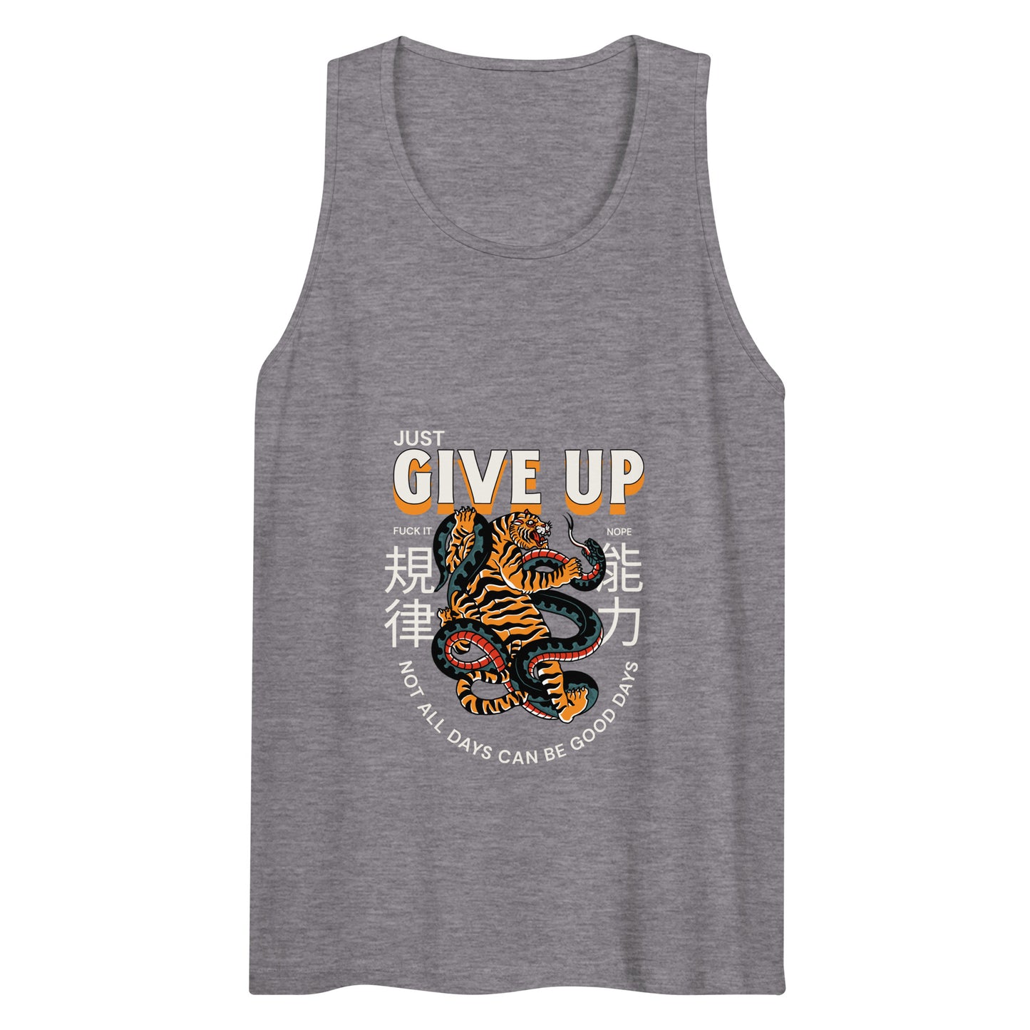 Give Up Tank Top - Tiger Snake