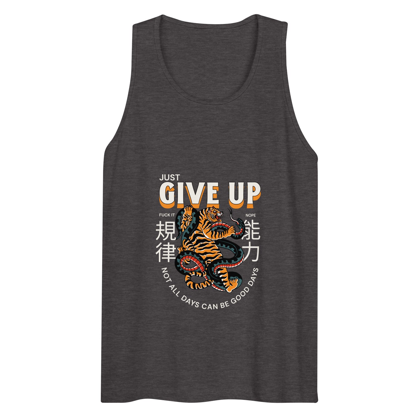 Give Up Tank Top - Tiger Snake