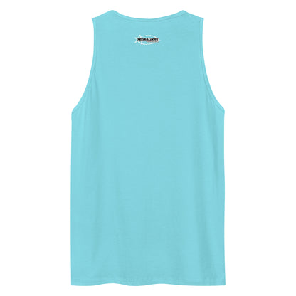 Give Up Tank Top - Blue Tiger