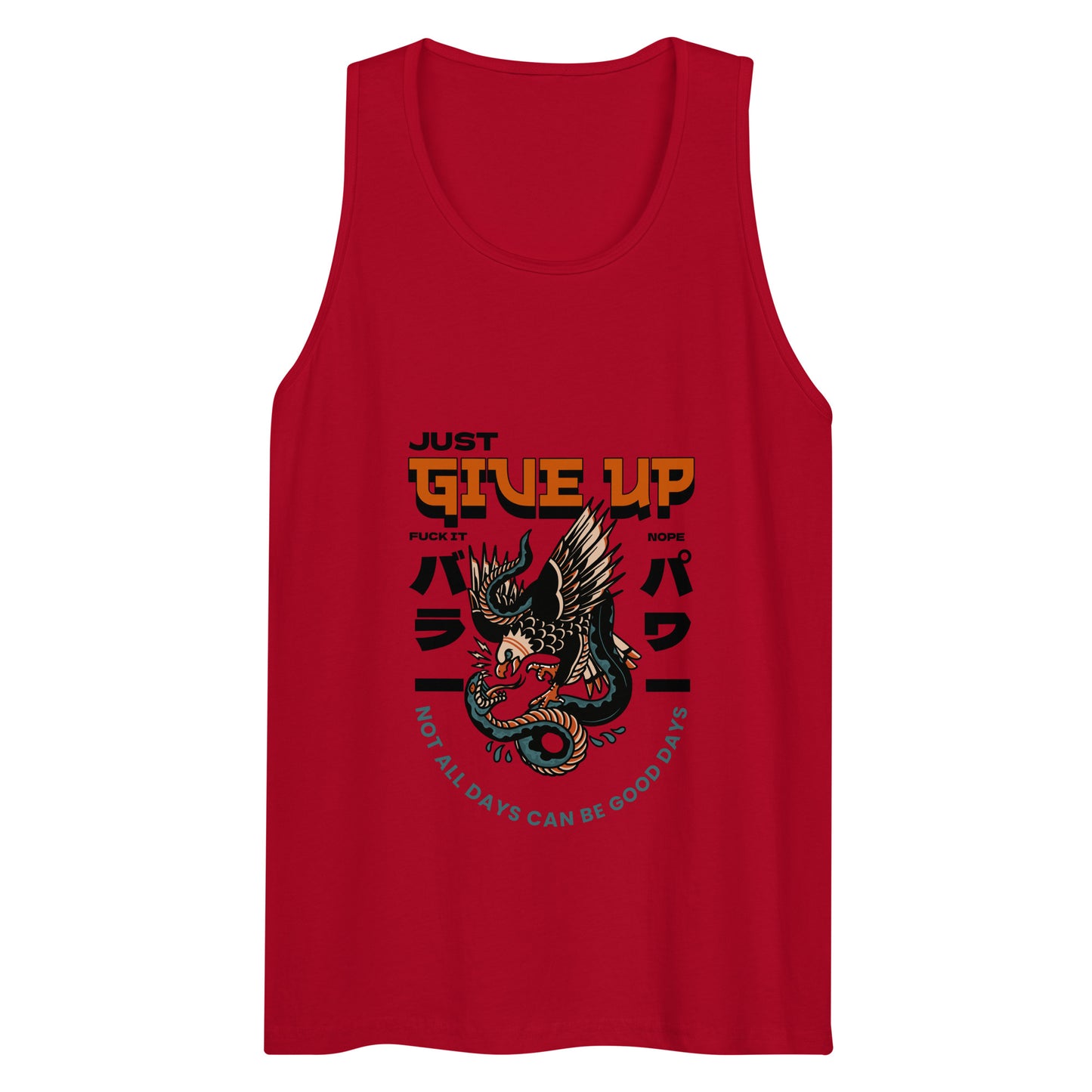 Give Up Tank Top - Eagle Snake