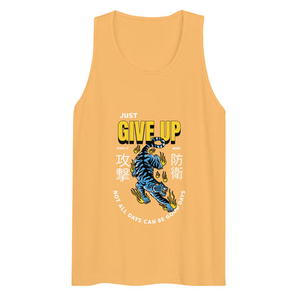 Give Up Tank Top - Blue Tiger