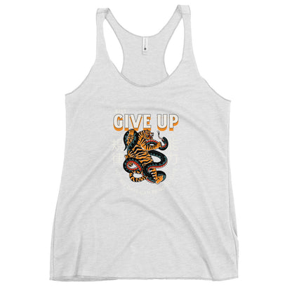 Give Up Tank Top - Tiger Snake - Women's Racerback