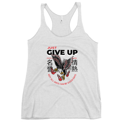 Give Up Tank Top - Fire Eagle - Women's Racerback