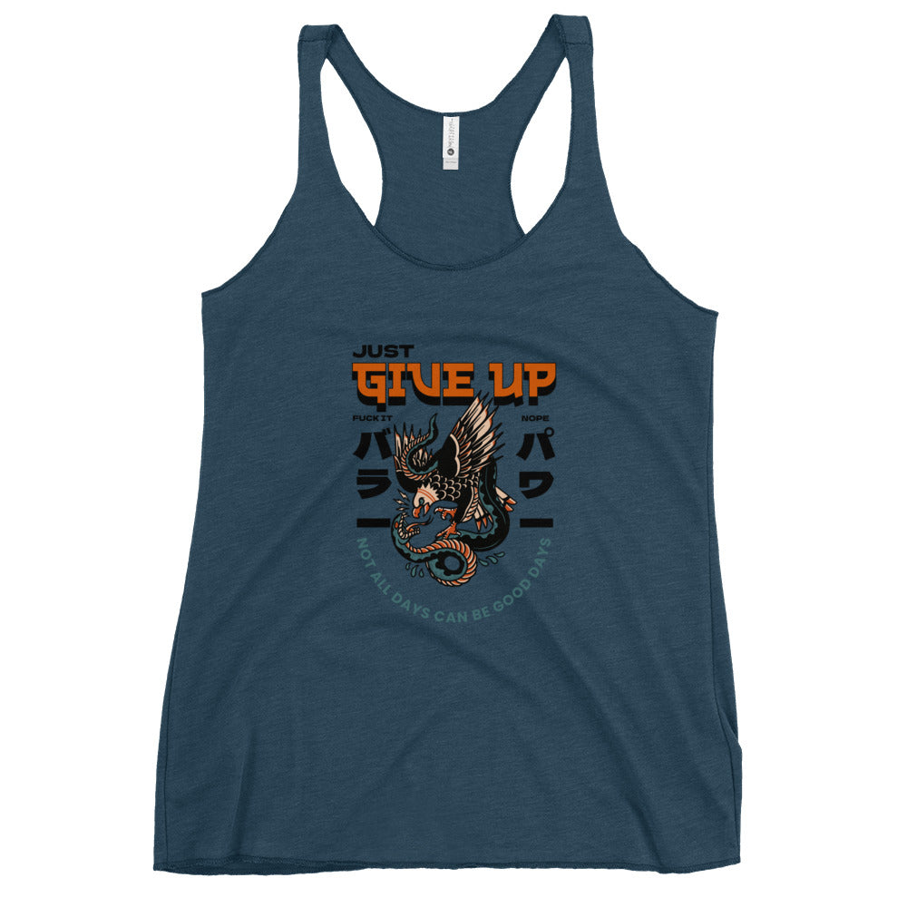 Give Up Tank Top - Eagle Snake - Women's Racerback