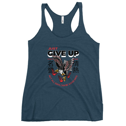 Give Up Tank Top - Fire Eagle - Women's Racerback