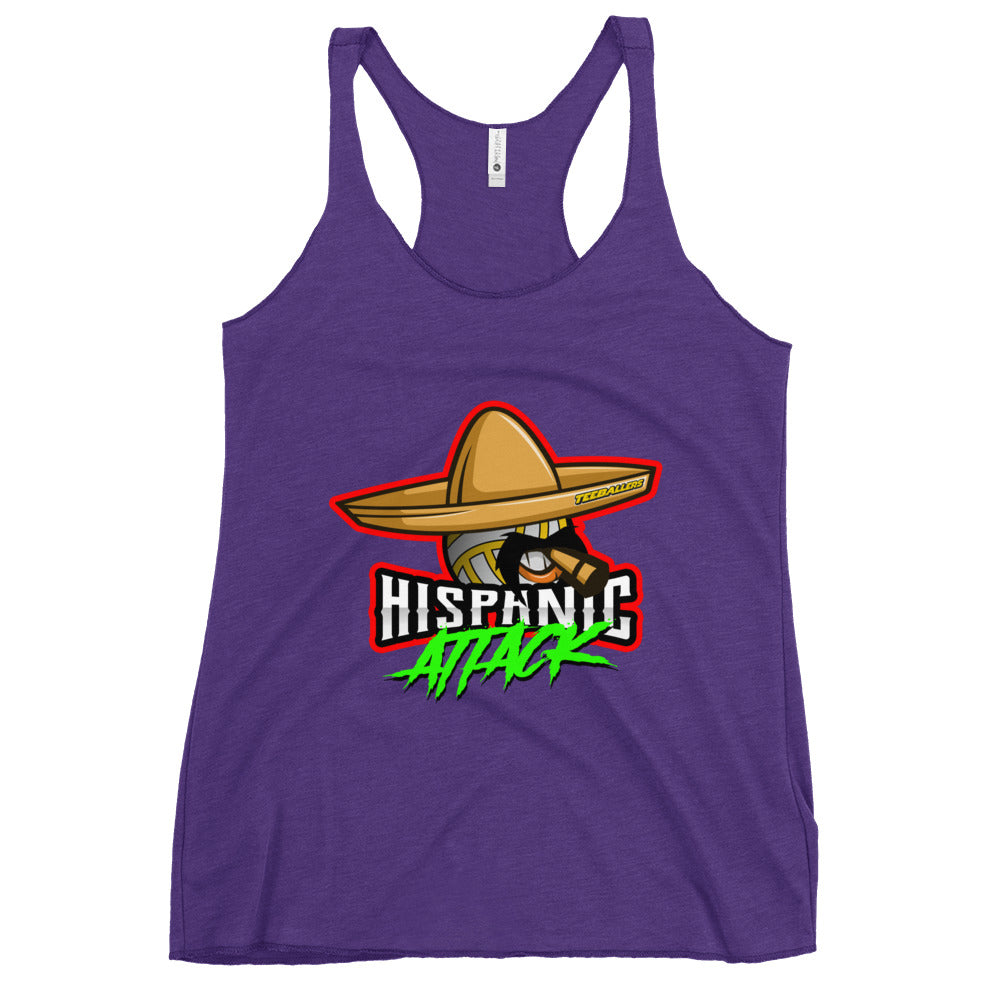 Team Hispanic Attack - Women's Racerback Tank Top