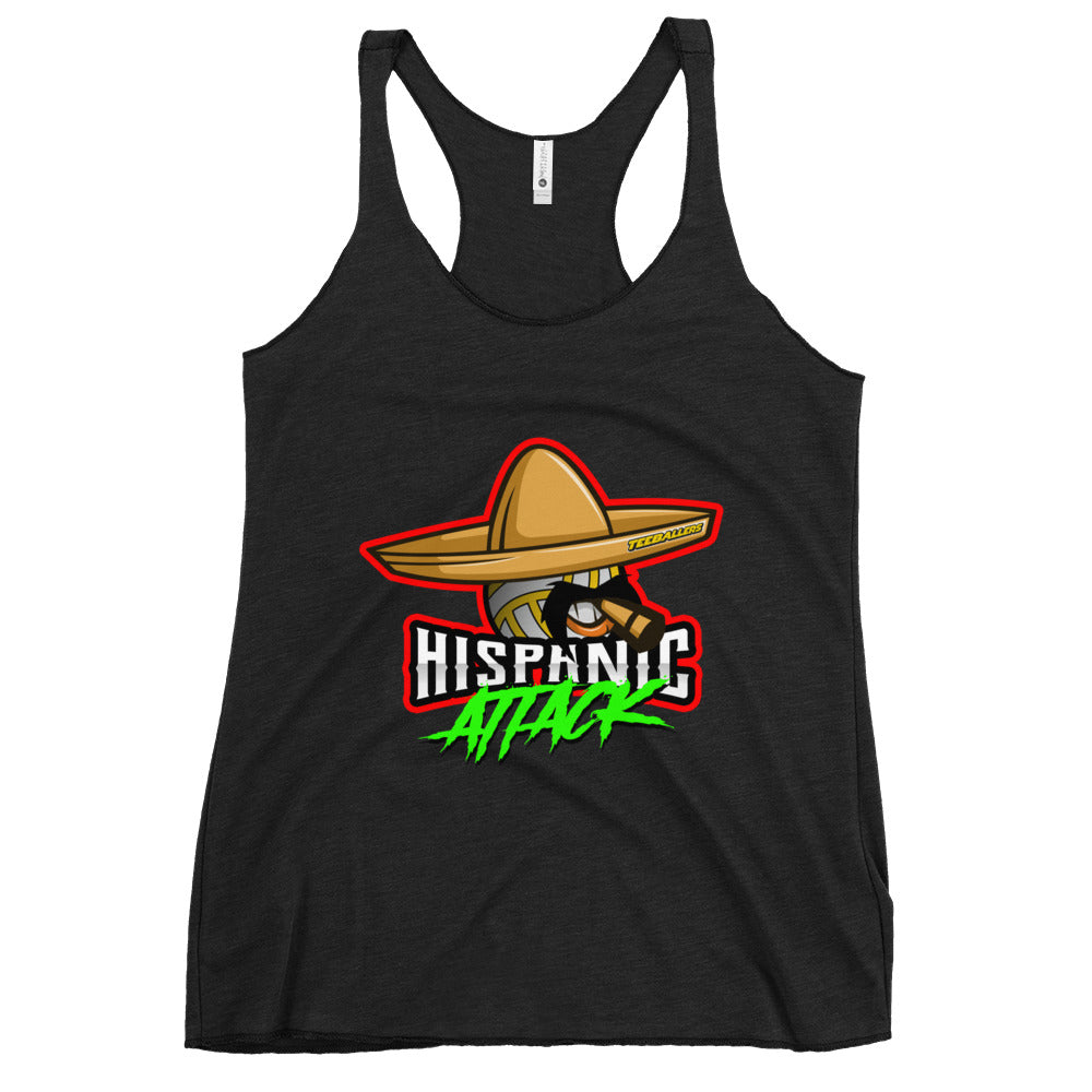 Team Hispanic Attack - Women's Racerback Tank Top