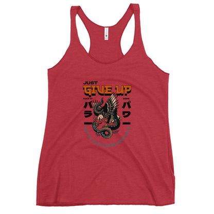 Give Up Tank Top - Eagle Snake - Women's Racerback