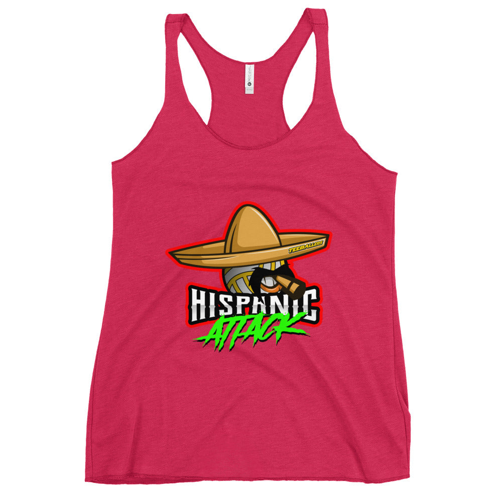 Team Hispanic Attack - Women's Racerback Tank Top